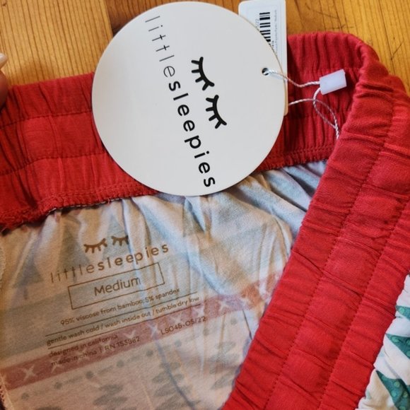 NEW Little Sleepies Fair Isle Bamboo PJ Pants PJs Christmas NWT Winter Gift - Picture 6 of 10